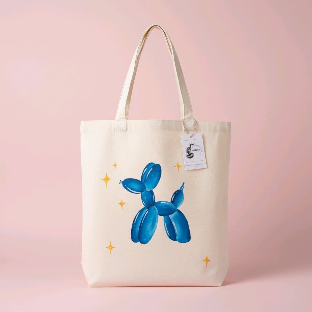 Hand-Painted Tote Bag