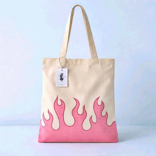 Hand-Painted Tote Bag