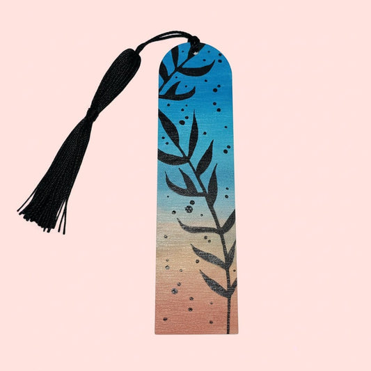 Hand-Painted Wooden Bookmark