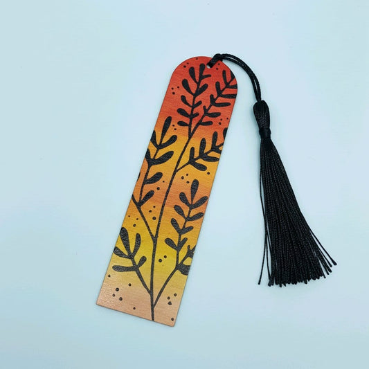 Hand-Painted Wooden Bookmark