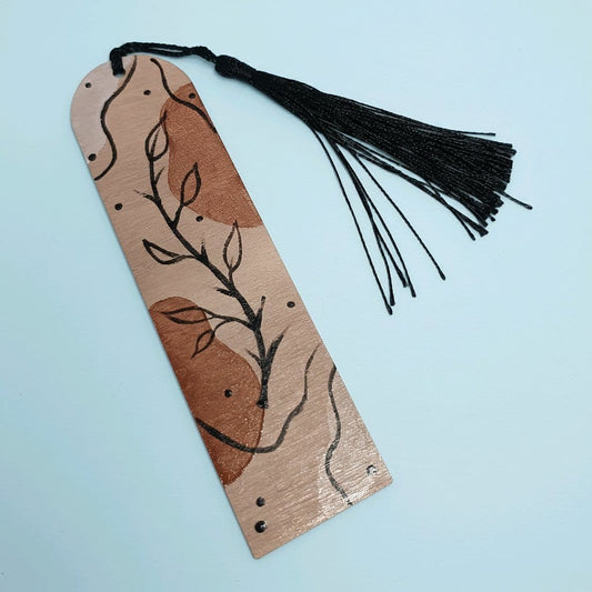 Hand-Painted Wooden Bookmark